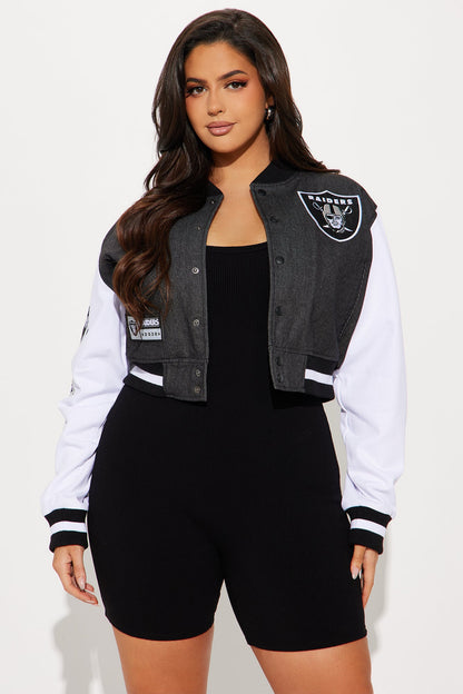 Raiders Home Game Jacket - Black Wash
