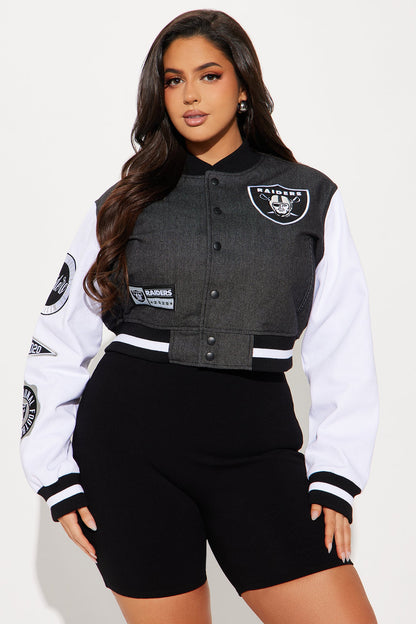 Raiders Home Game Jacket - Black Wash