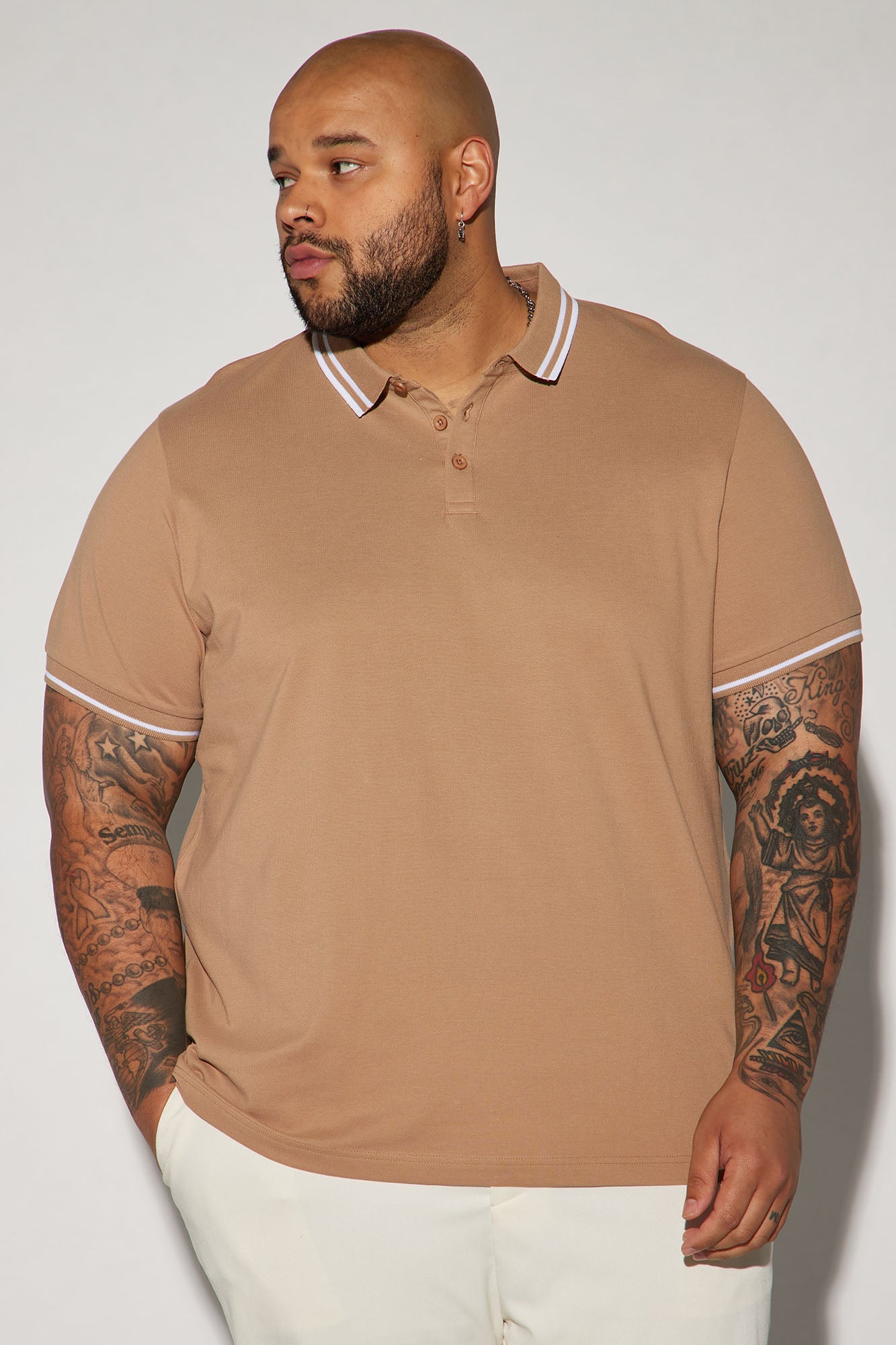 Wilson Short Sleeve Polo - Khaki