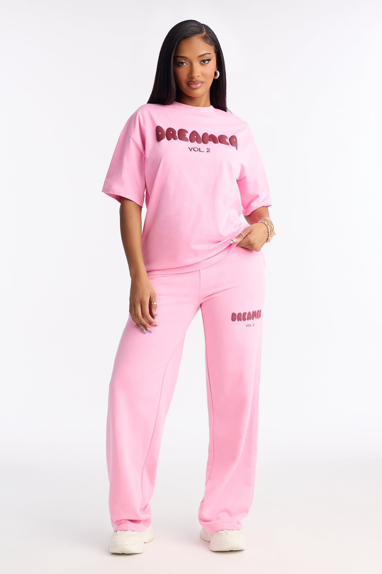 City Of Dreamers Pant Set - Pink