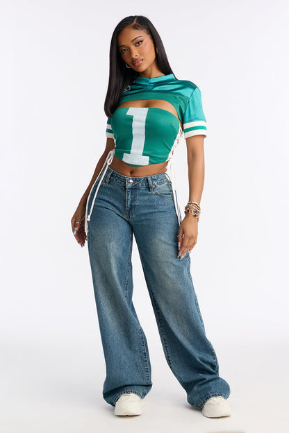 Tall Westside Low Rise Wide Leg Jean - Vintage Wash