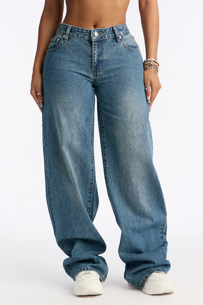 Tall Westside Low Rise Wide Leg Jean - Vintage Wash