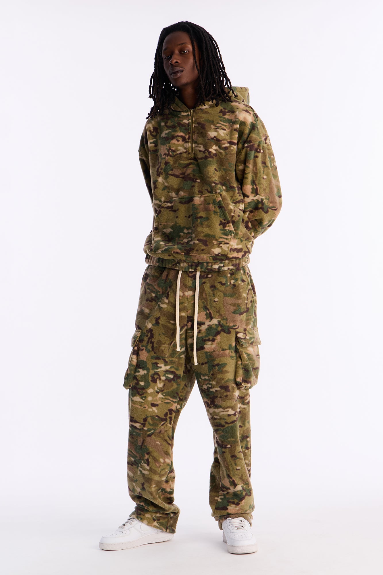 Camo Quarter Zip Hoodie - Camouflage