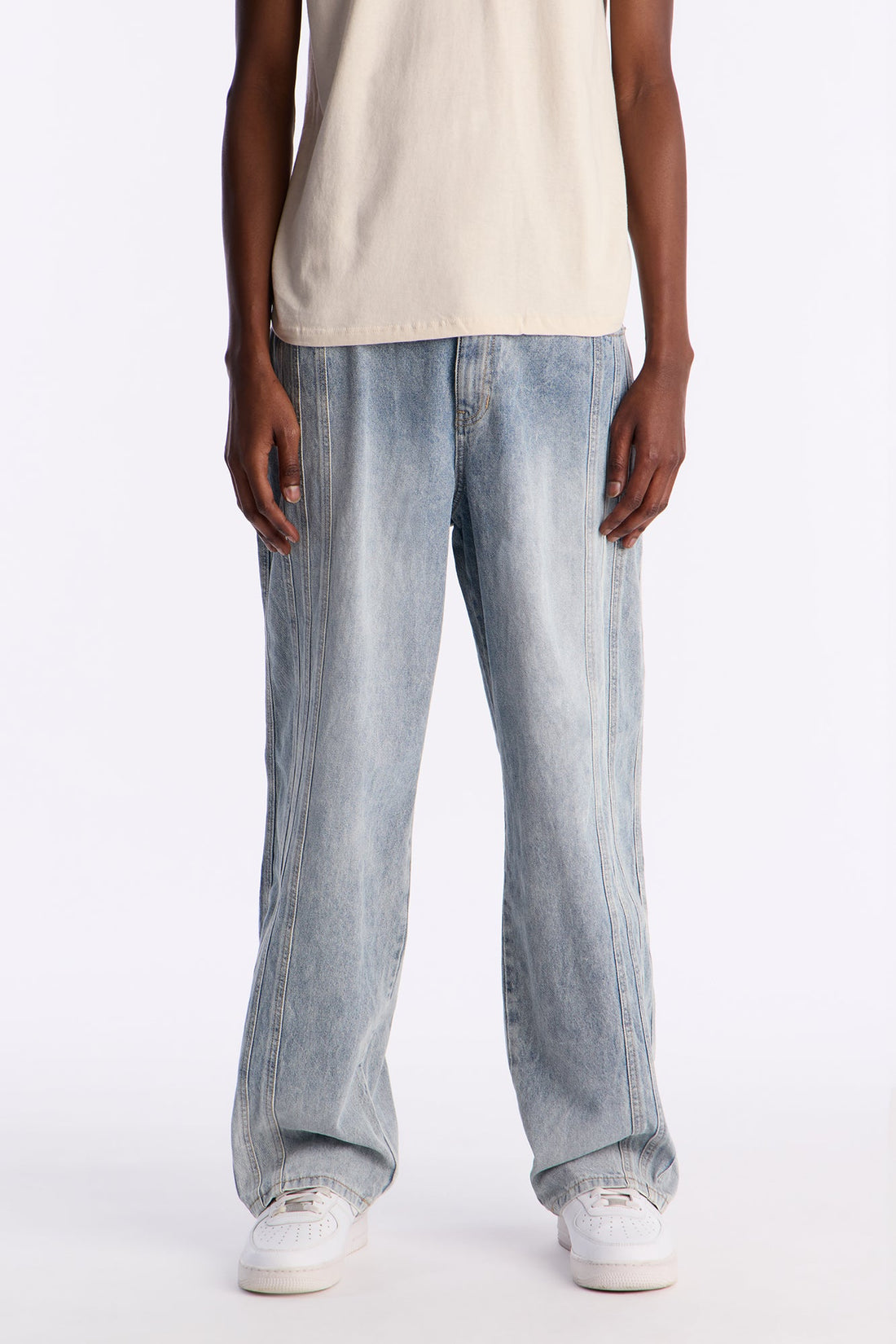 Baggy Decon Structured Jean - Light Blue Wash