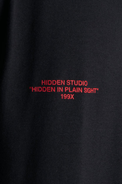 Hidden In The Leaf Short Sleeve Tee - Black