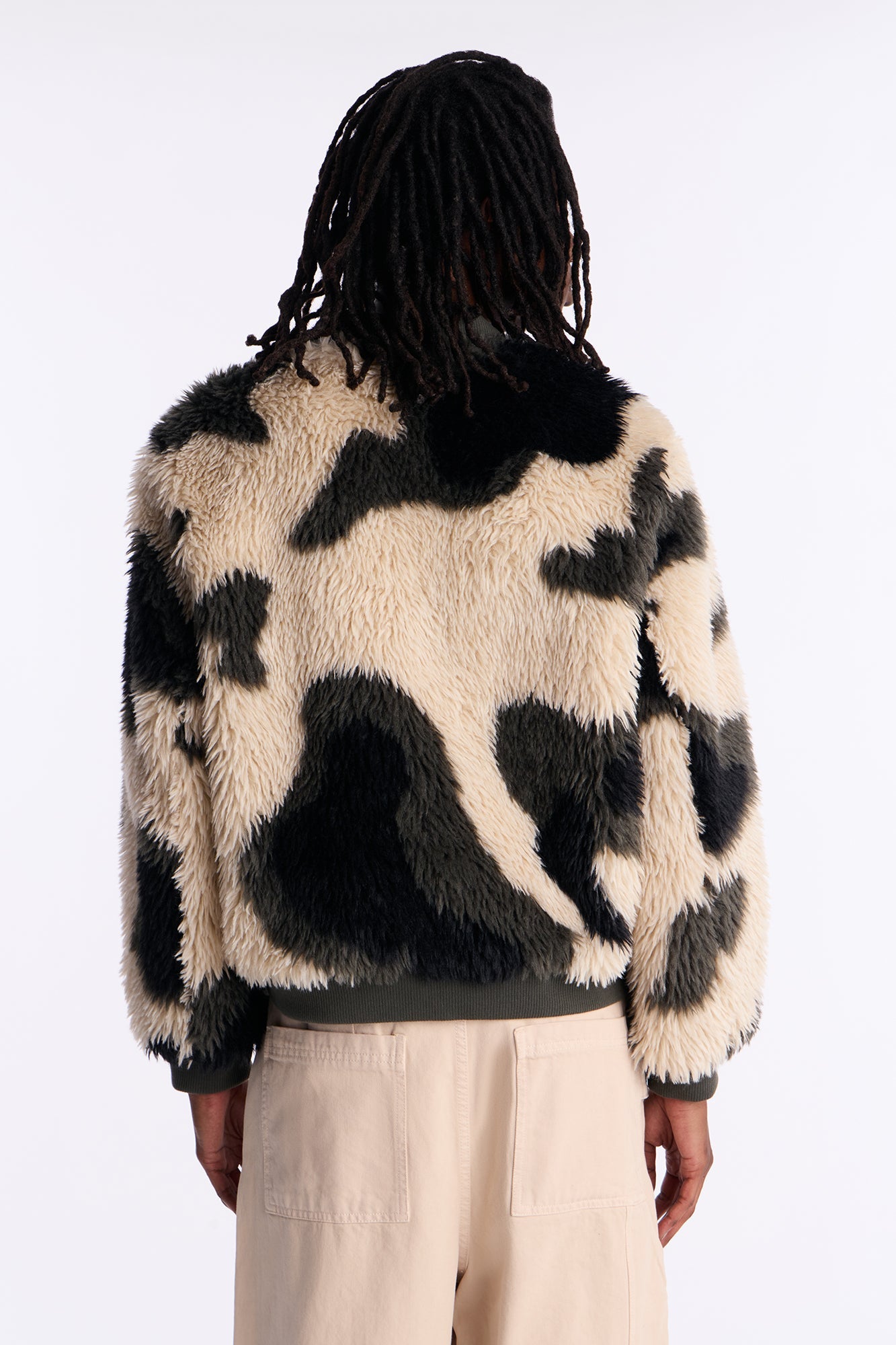 Grunt Faux Fur Camo Bomber Jacket - Camouflage