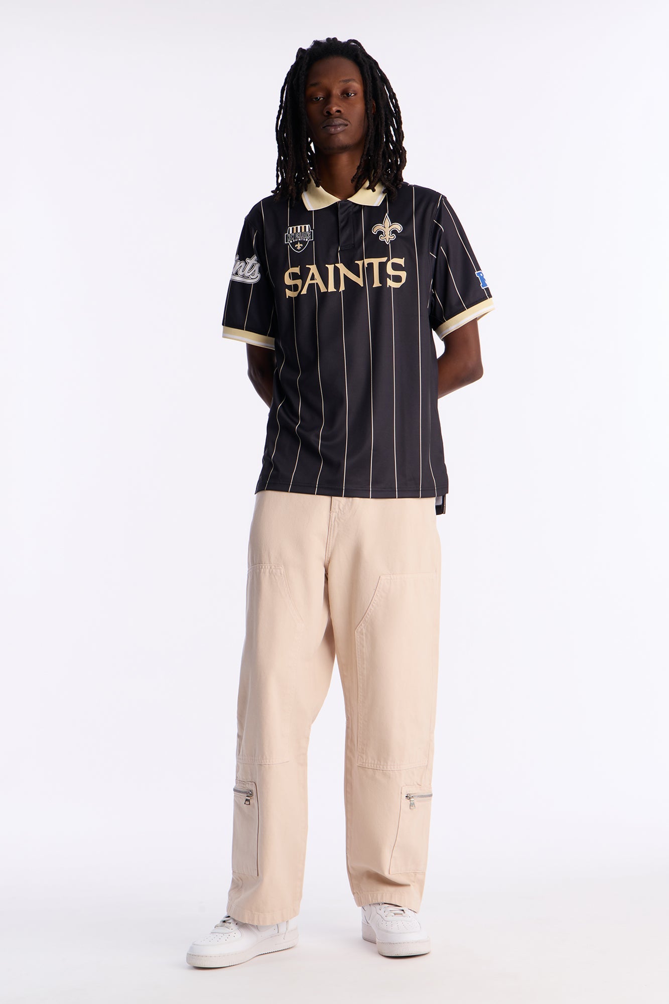 Saints Soccer Polo - Black
