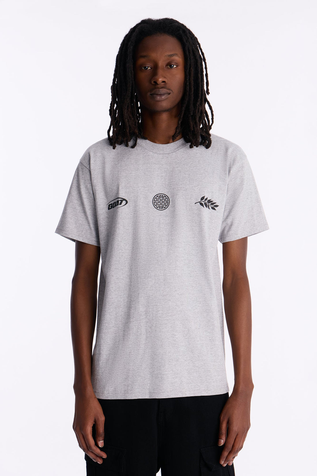 GOAT Forever Worldwide Short Sleeve Tee - Heather Grey