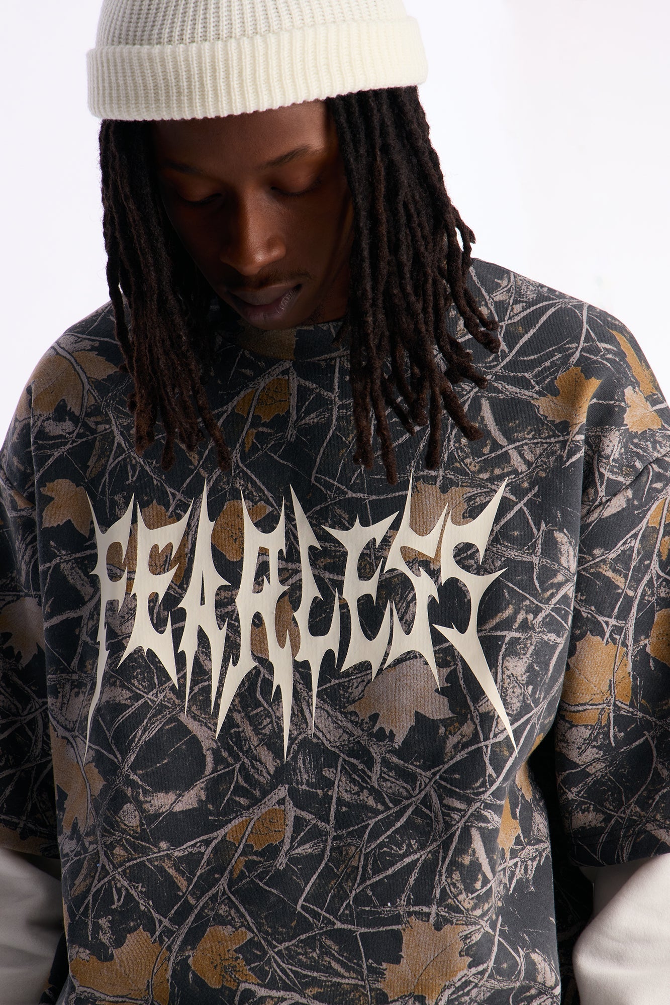 Fearless Camo Twofer Sweatshirt - Camouflage