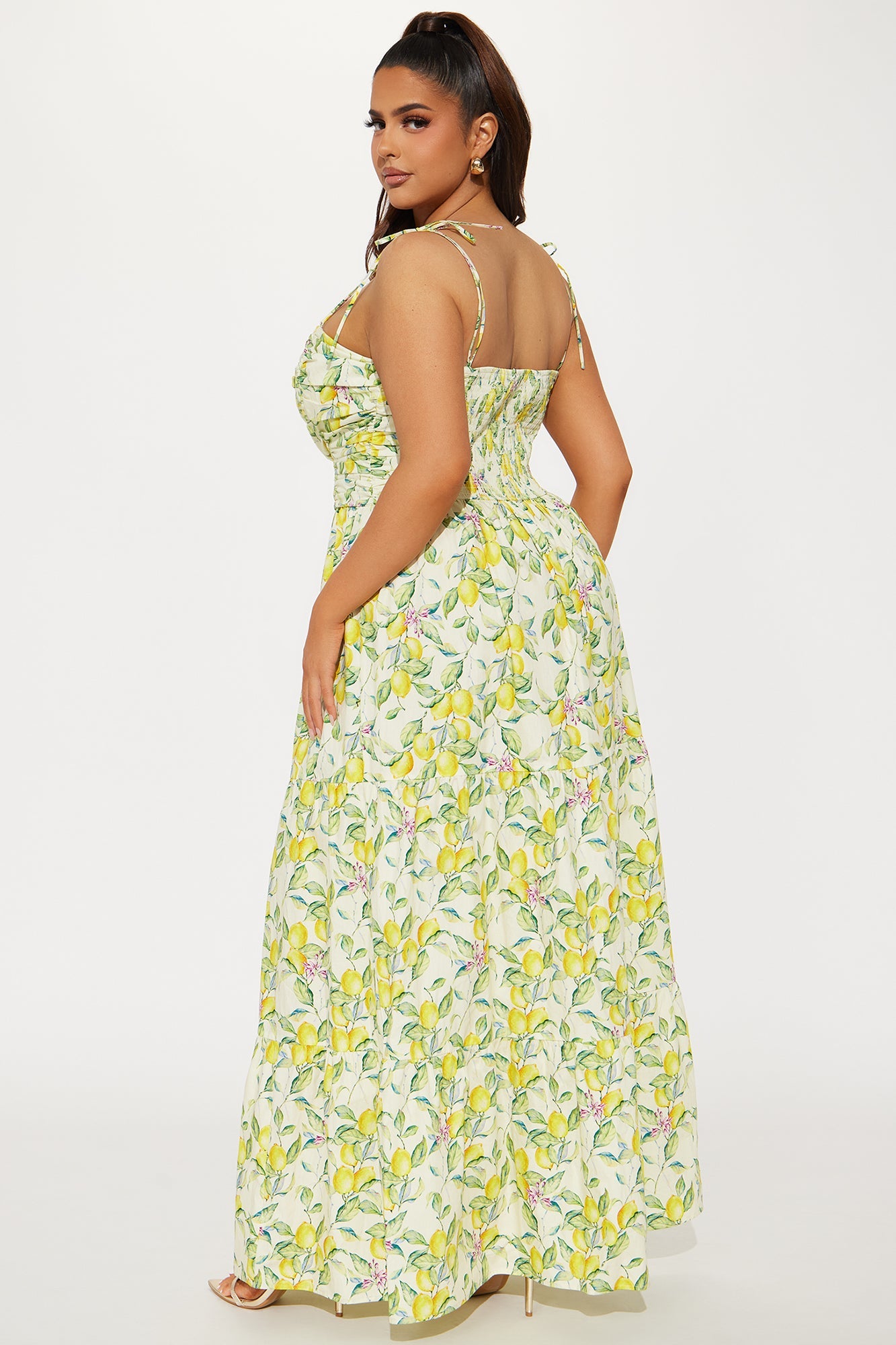Life Gives You Lemons Maxi Dress - Yellow/combo