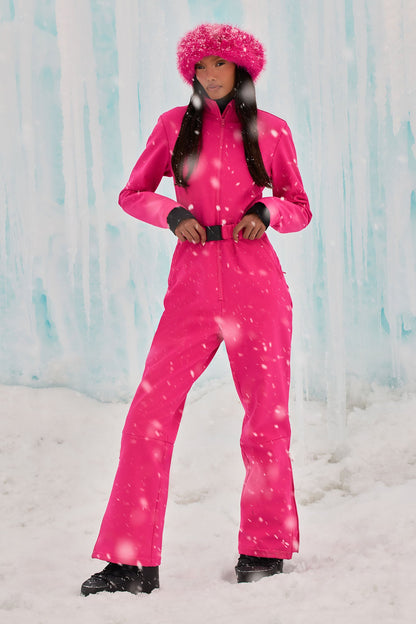 Cross Country Ski Jumpsuit - Fuchsia