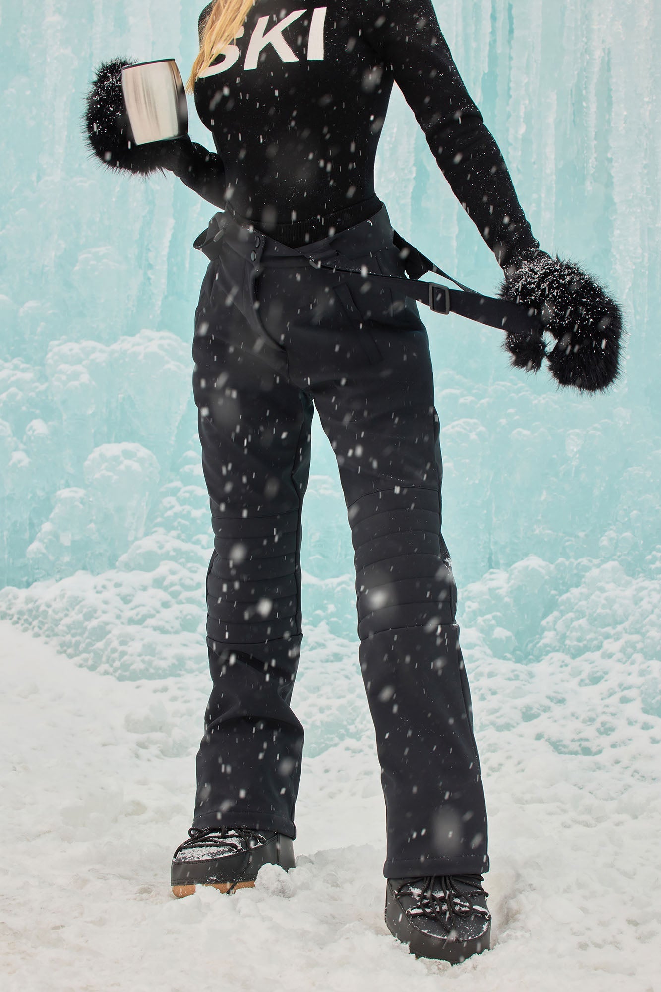 Hit The Summit Ski Overall Pants - Black
