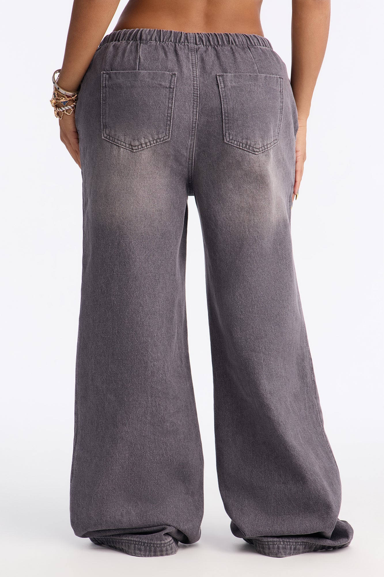 Most Unfettered Wide Leg Jeans - Grey