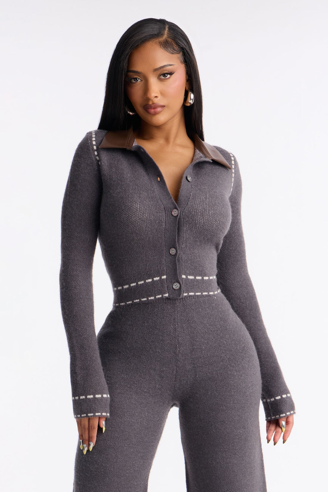 Cierra Sweater Pant Set - Grey