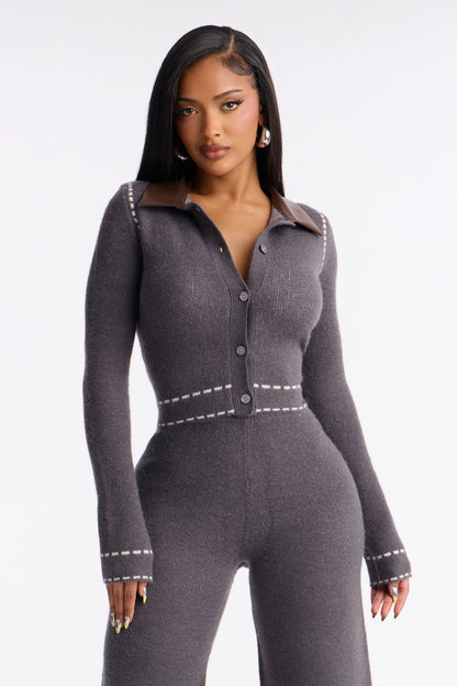 Cierra Sweater Pant Set - Grey