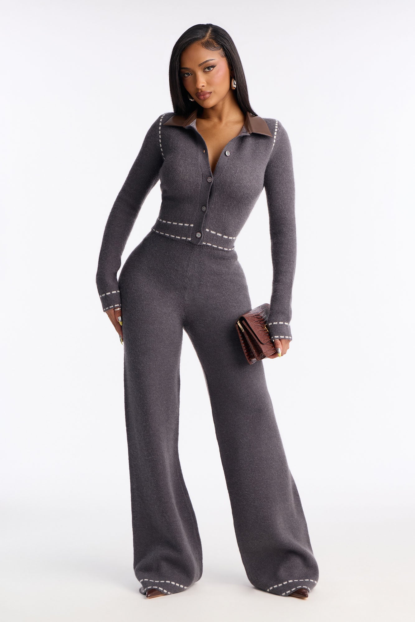 Cierra Sweater Pant Set - Grey