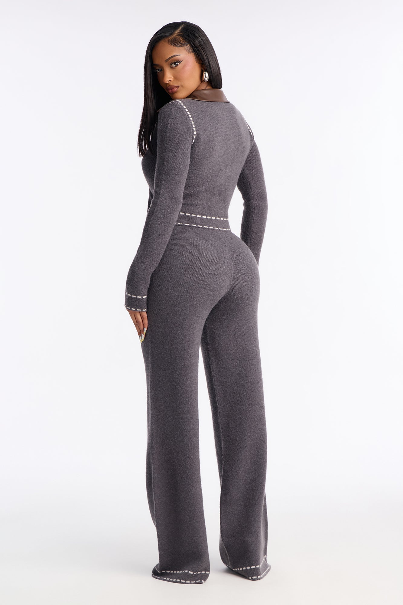 Cierra Sweater Pant Set - Grey