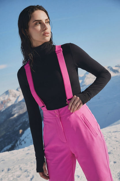 Hit The Summit Ski Overall Pants - Fuchsia