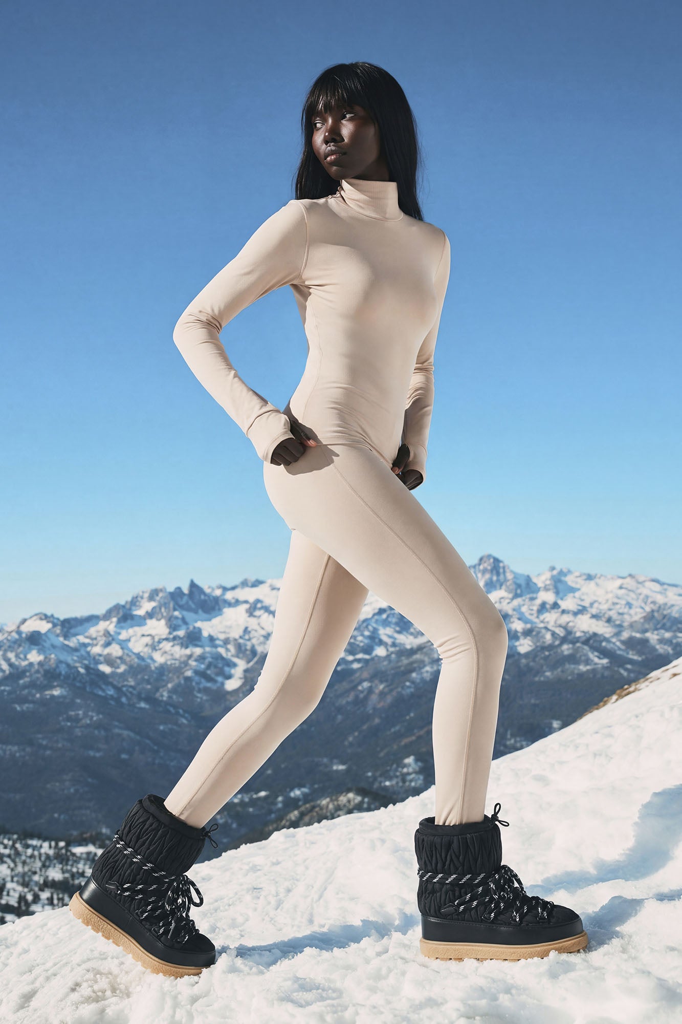 Ski Season Base Layer Set - Taupe