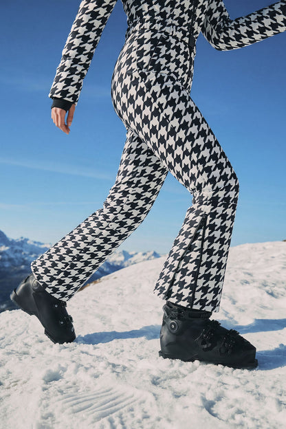 Cross Country Ski Jumpsuit - Black/White
