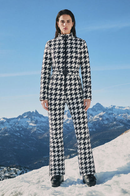 Cross Country Ski Jumpsuit - Black/White