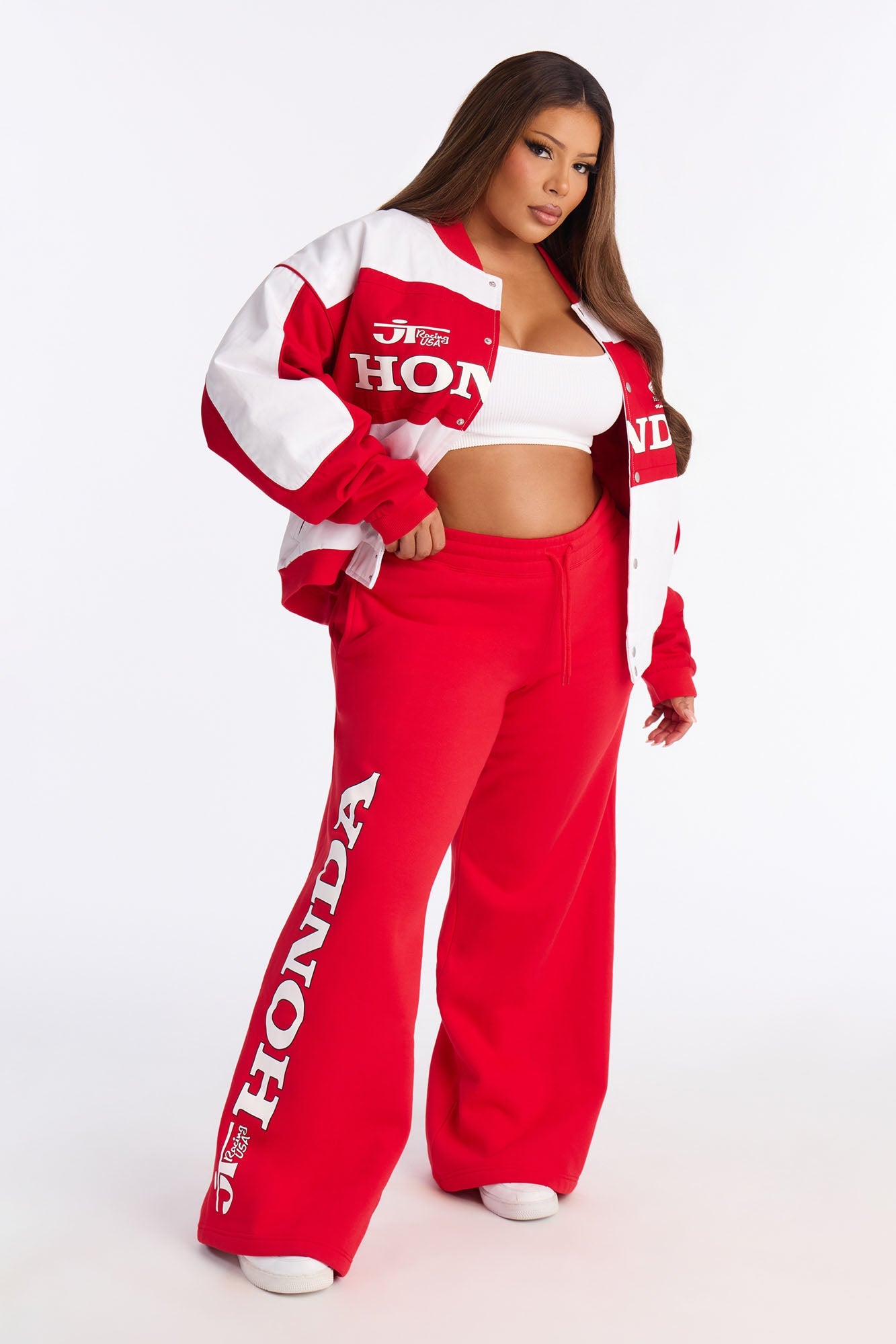 Honda Fleece Pant - Red