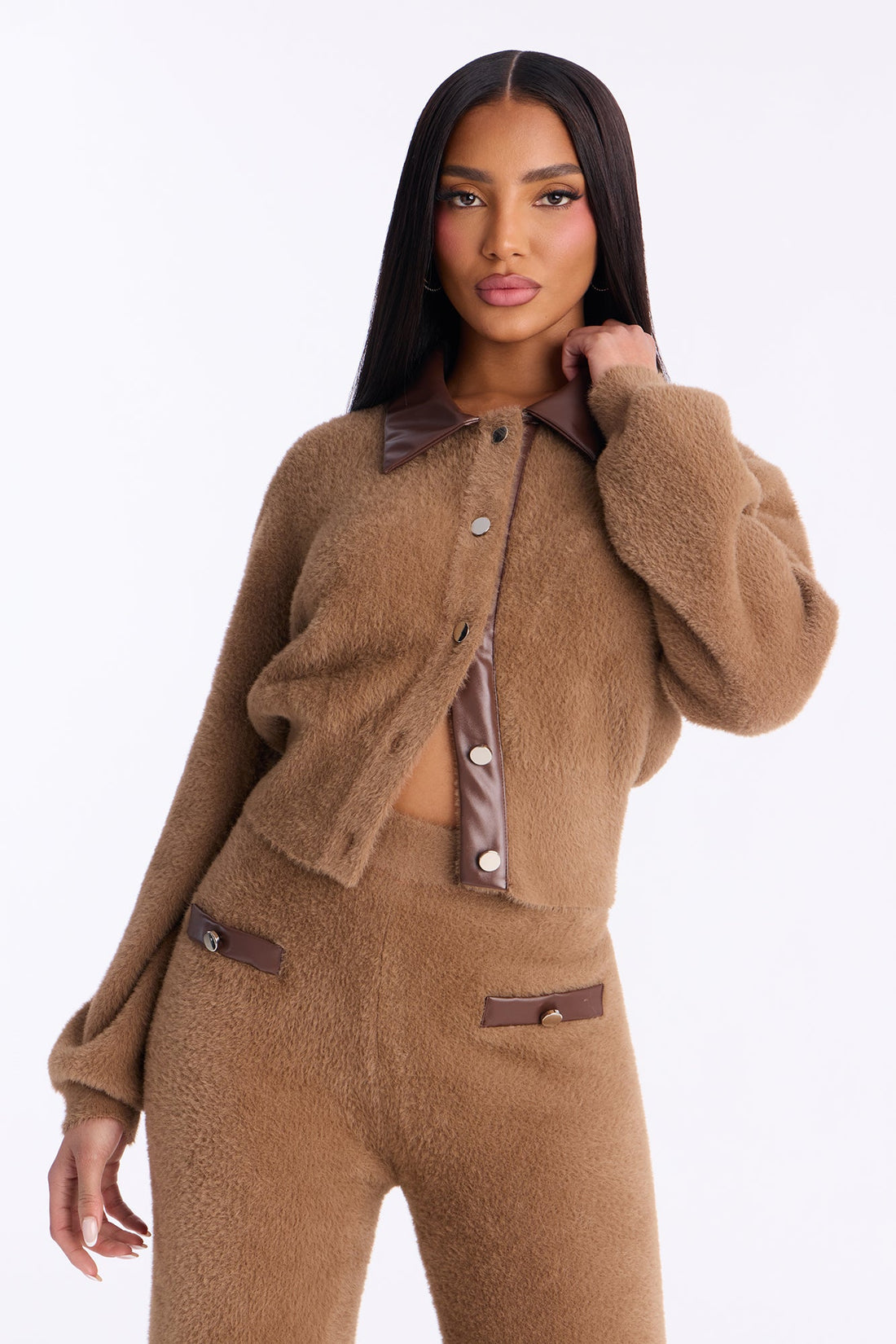 Danielle Sweater Pant Set - Taupe
