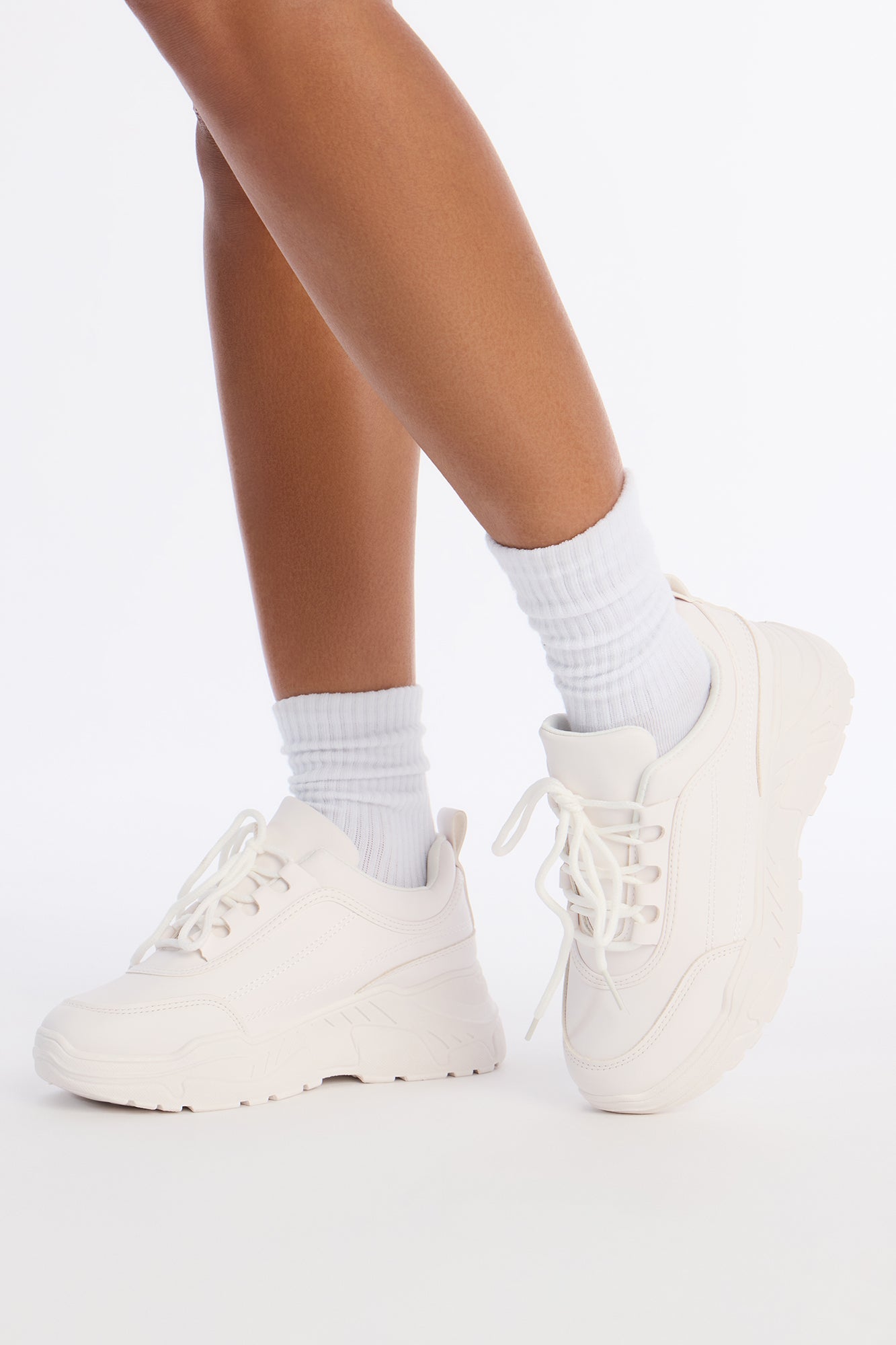 Dawnie Platform Sneakers - White