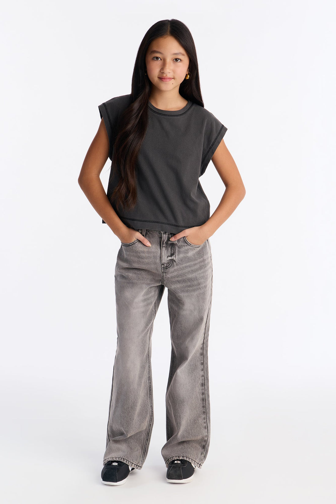 Mini True Exception Crew Neck Tee - Black