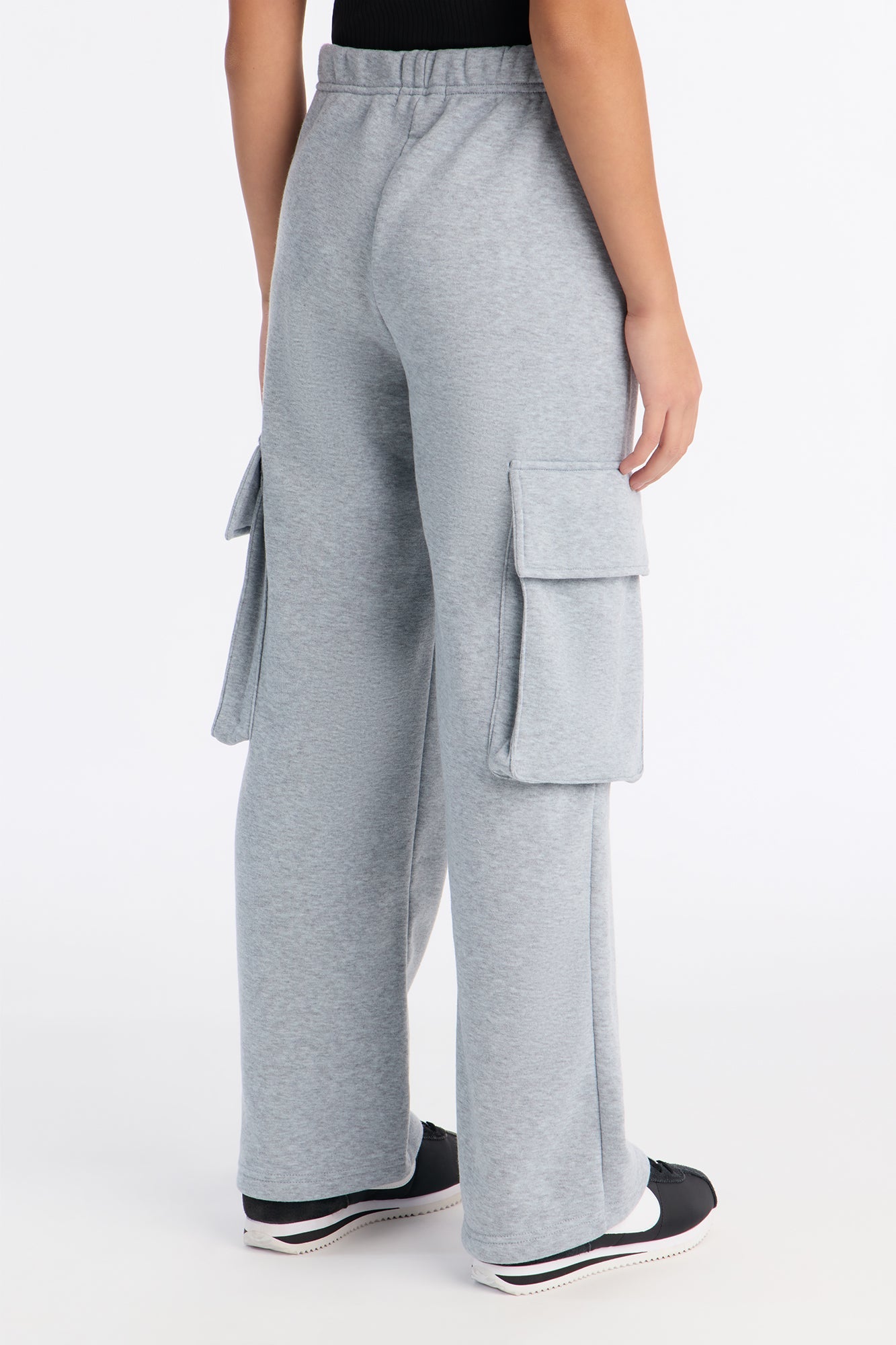Mini Luna Cargo Jogger - Heather Grey