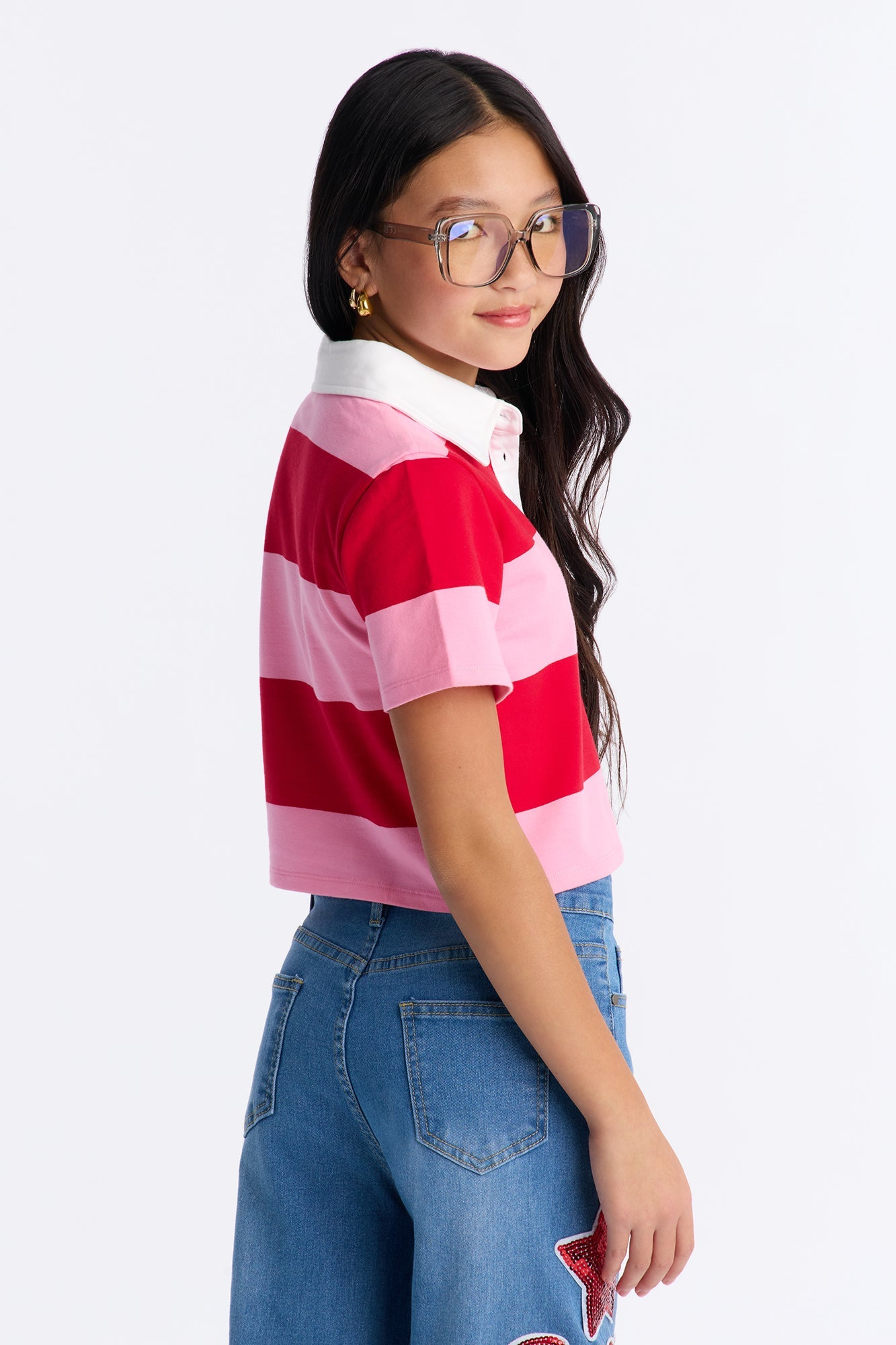 Mini Sporty Era Polo Shirt - Pink/combo