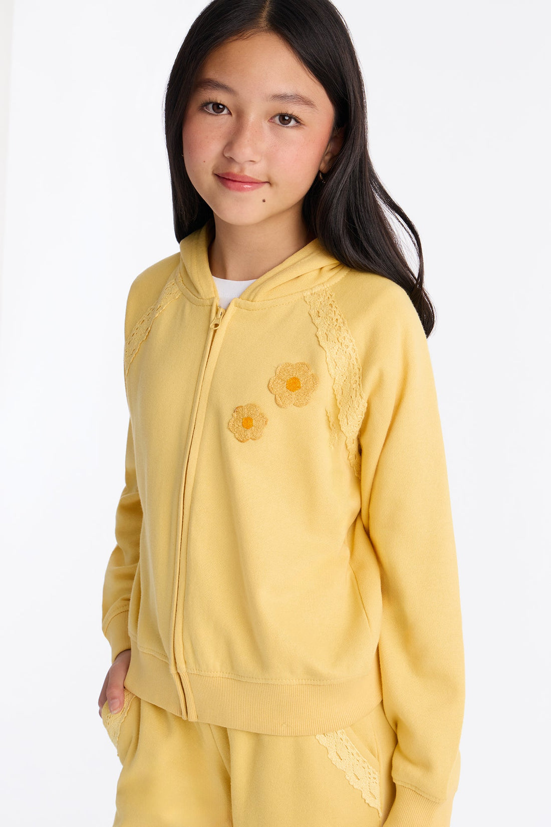 Mini Be Confident Wide Leg Pant Set - Yellow