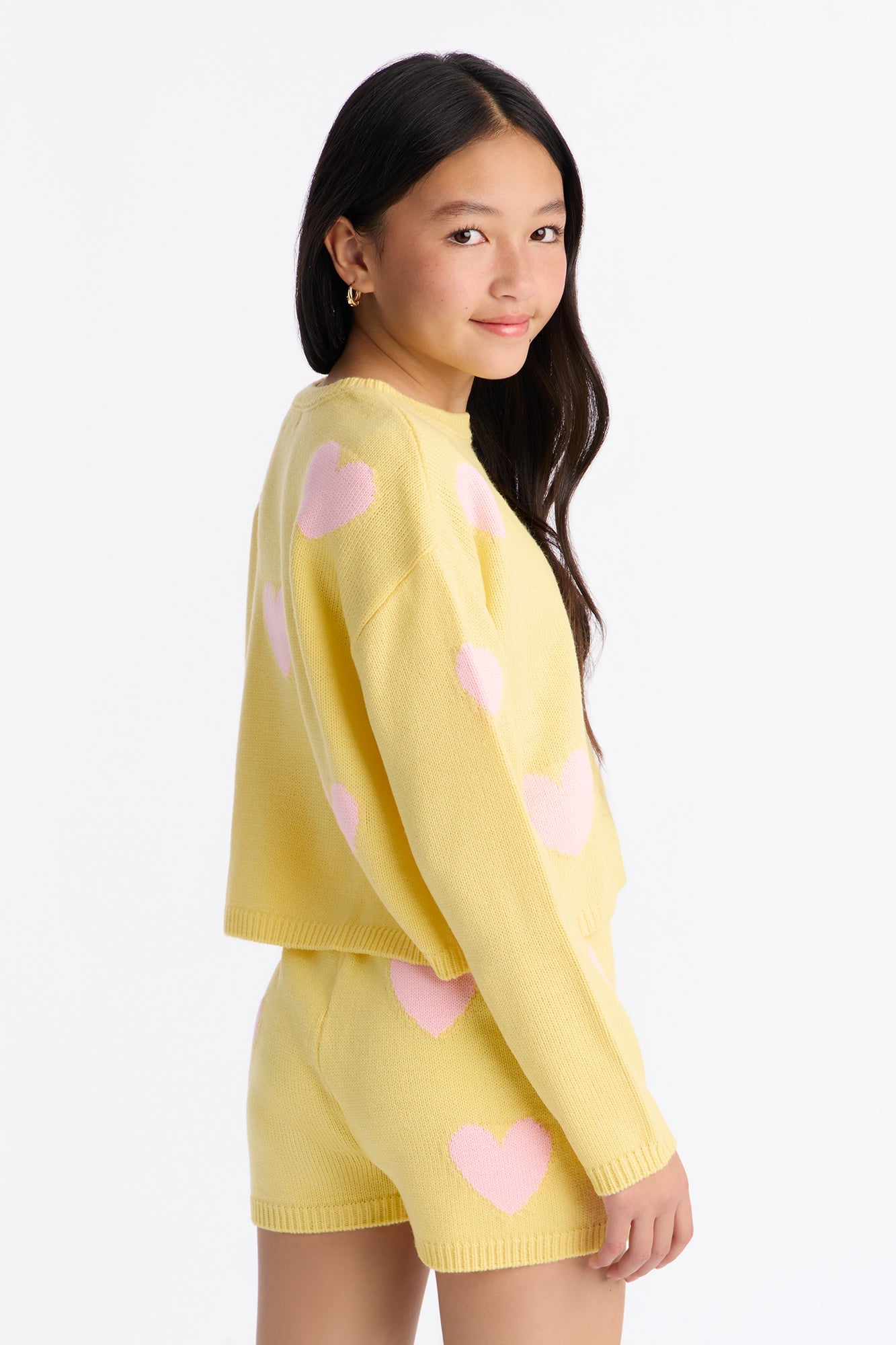 Mini Love To Give Short Set - Yellow