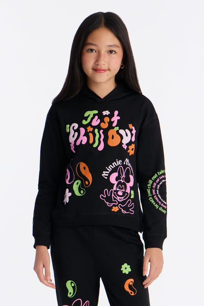 Mini Minnie Mouse Just Chill Out Jogger Pant Set - Black