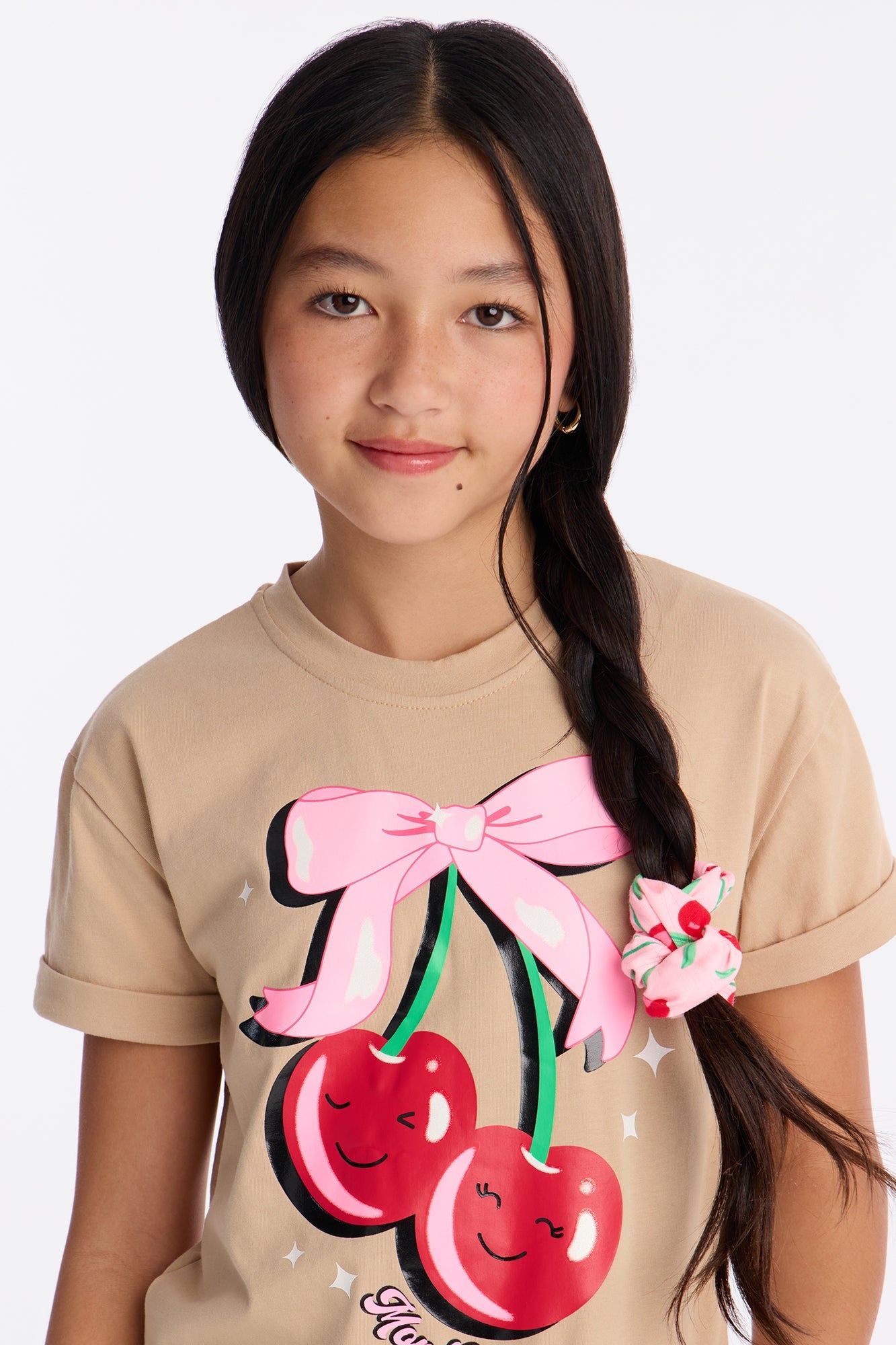 Mini Have A Cherry Good Day Bike Short Set - Sand/combo