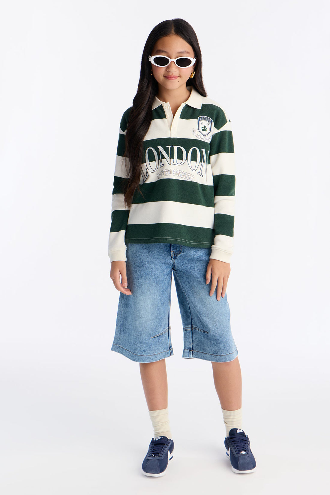 Mini Amazing Day Jorts - Medium Wash