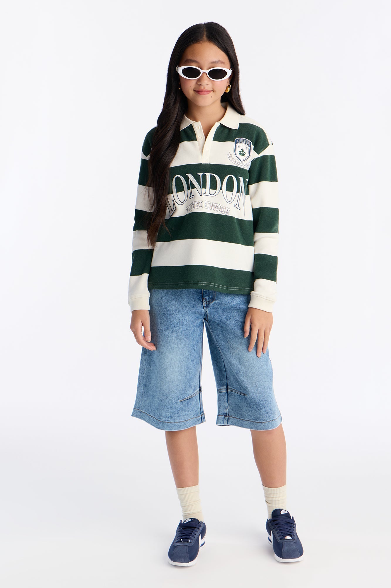 Mini Amazing Day Jorts - Medium Wash