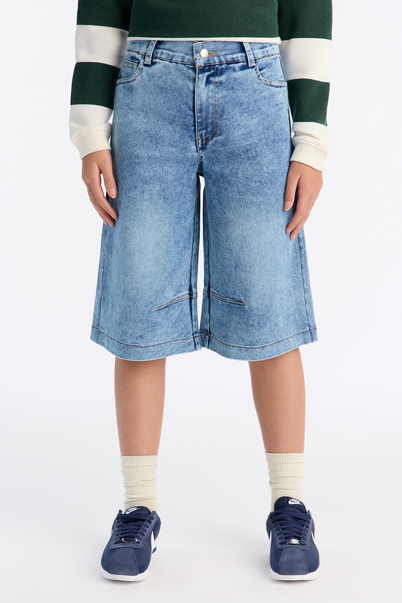 Mini Amazing Day Jorts - Medium Wash