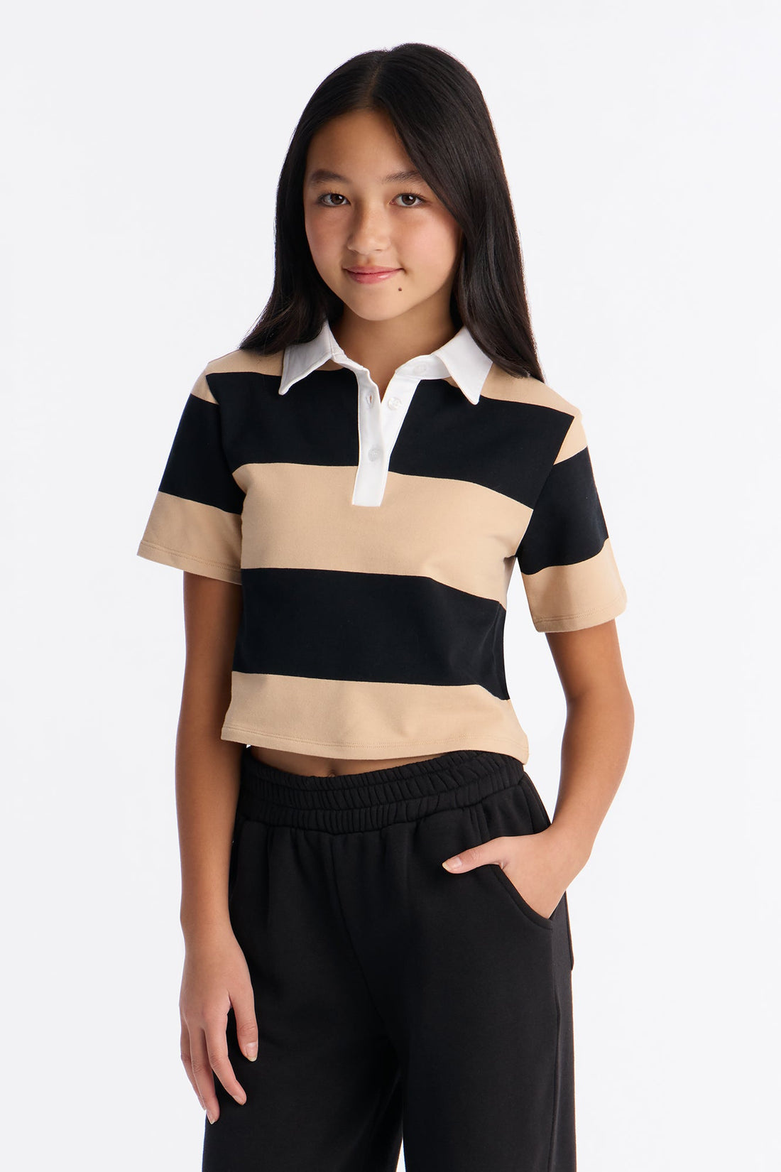 Mini Sporty Era Polo Shirt - Black/combo