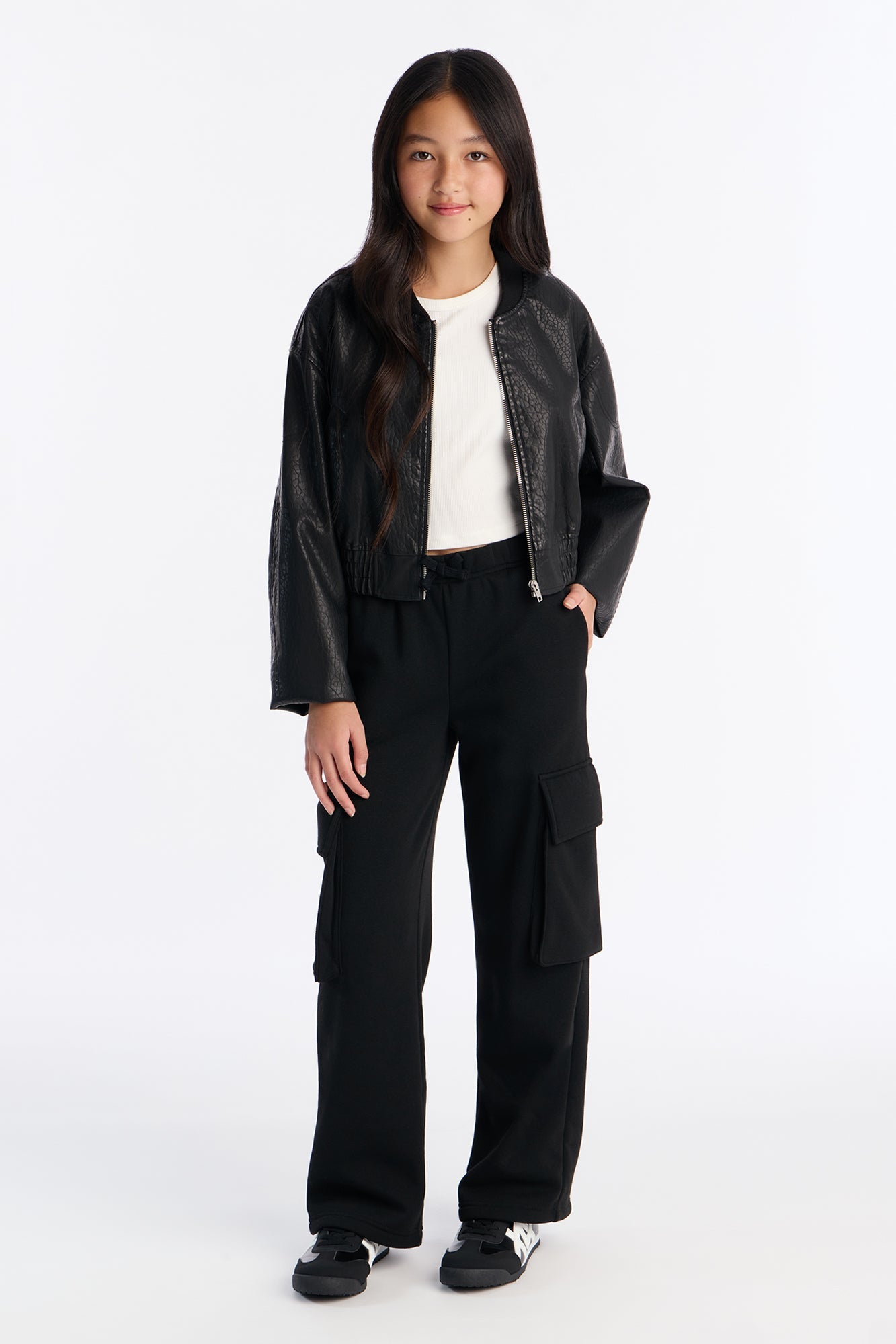 Mini Luna Cargo Jogger - Black