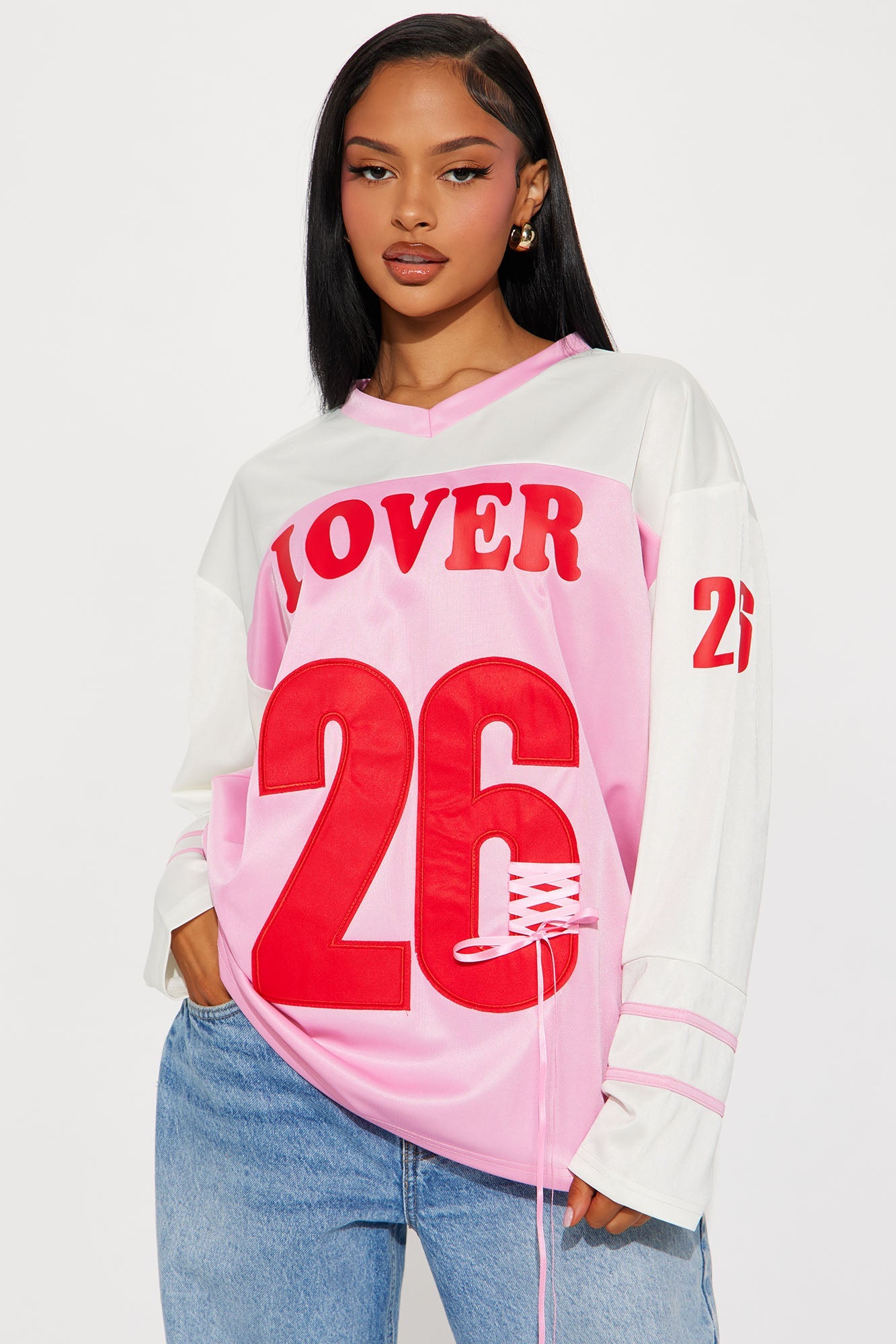 Lover Girl Jersey - Pink/combo