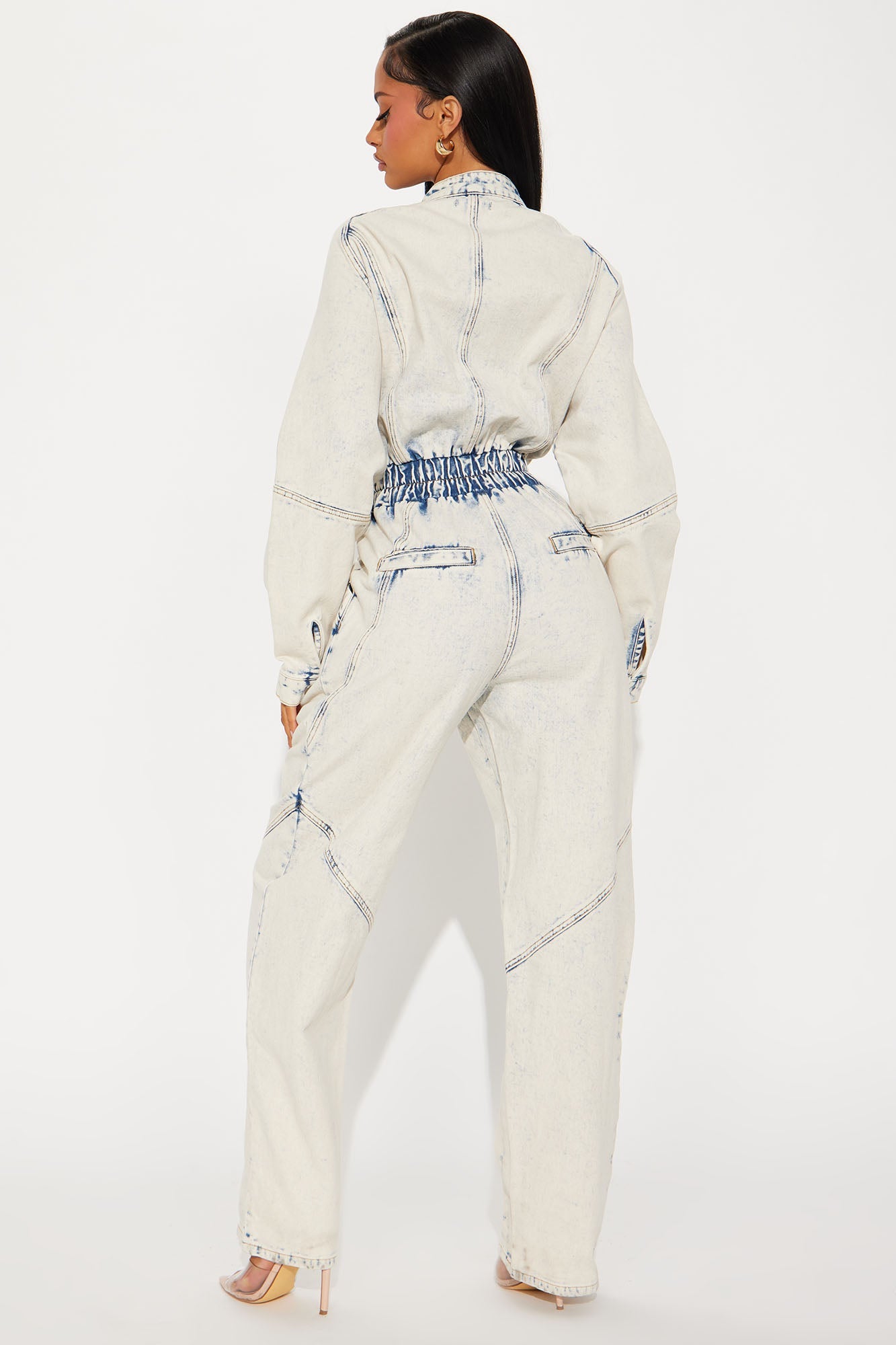 Chloey Denim Jumpsuit - Light Wash