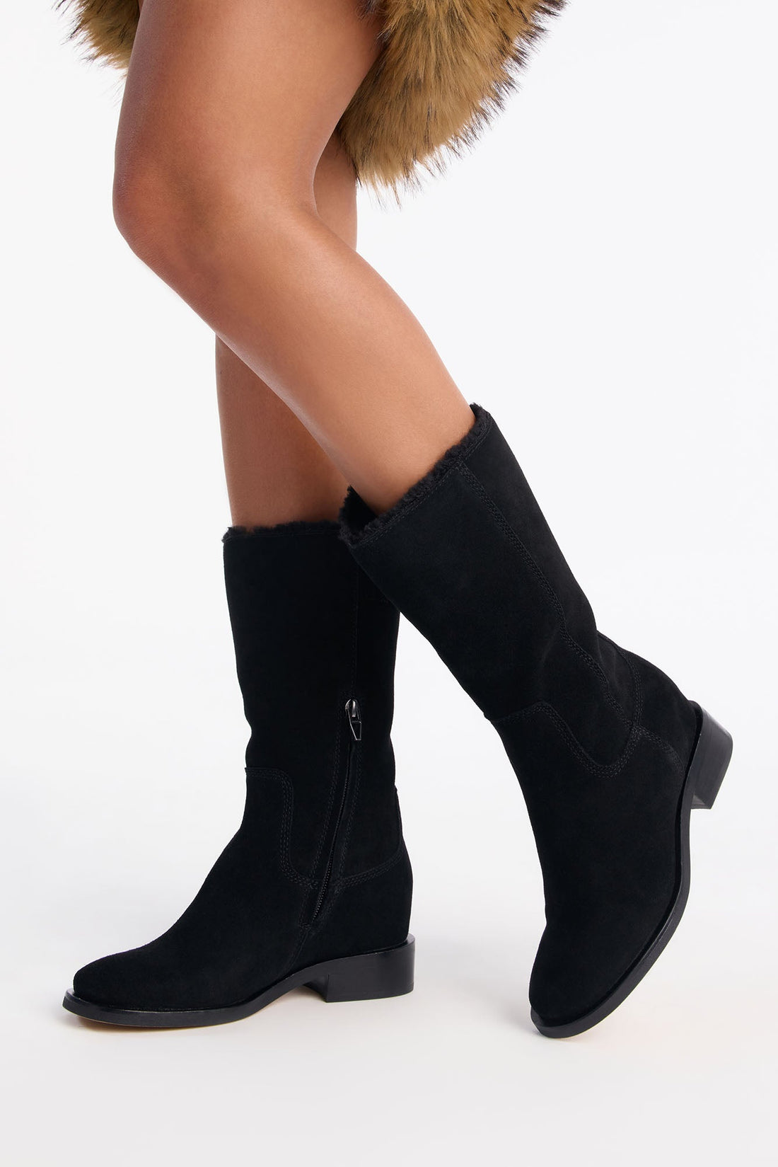 Dolce Vita Kedra H2O Suede Boots - Black