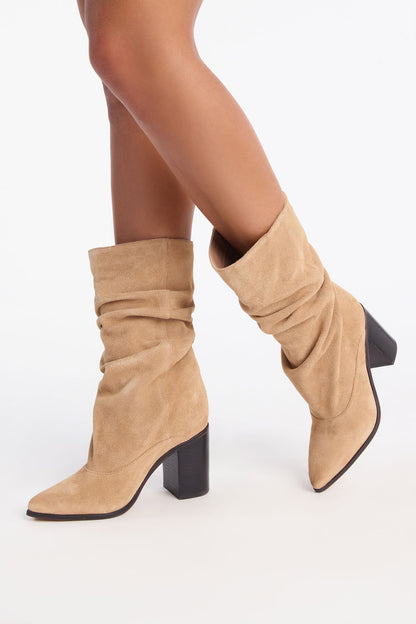 Dolce Vita Talina Suede Boots - Taupe