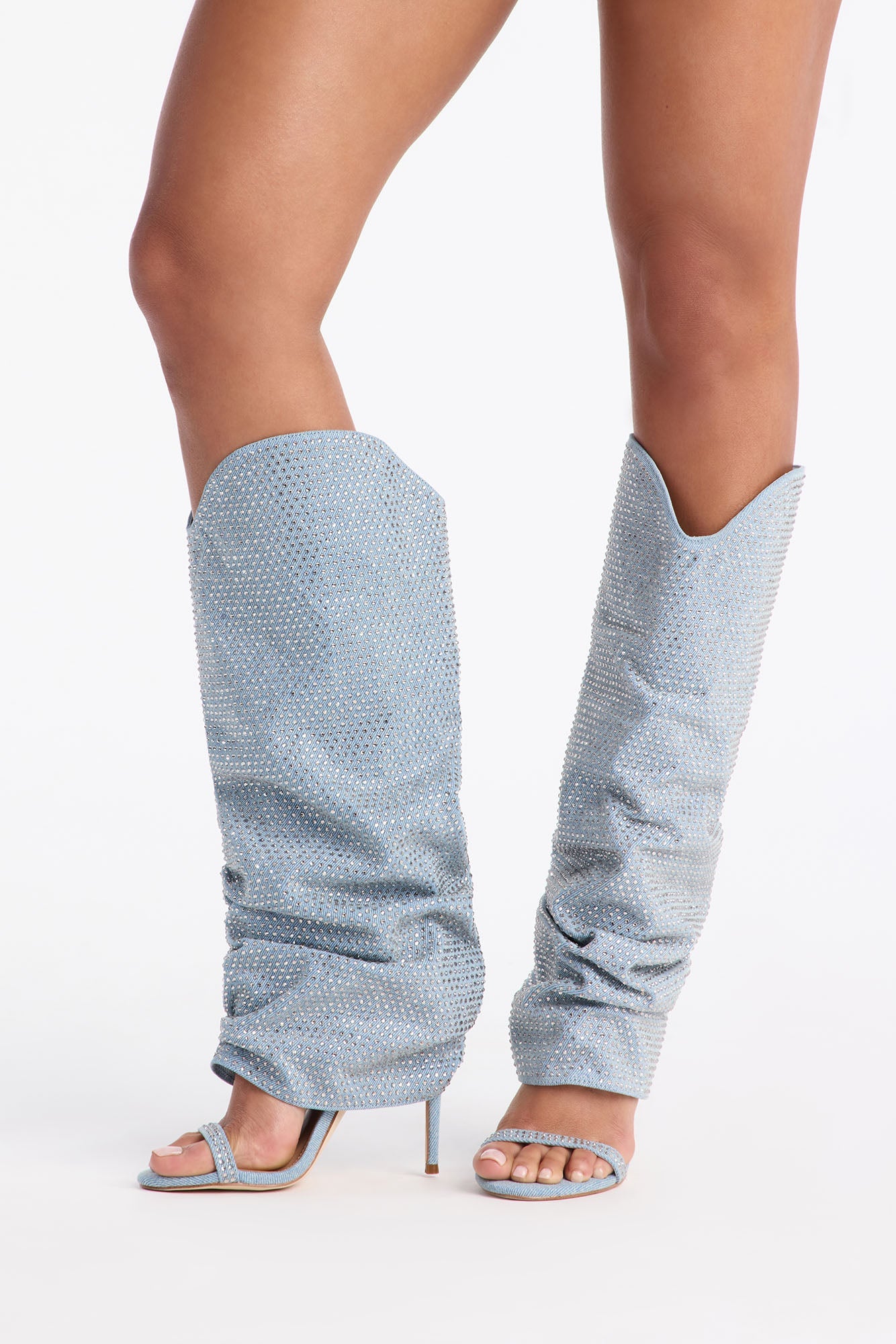 Steve Madden Ravine Denim Boots - Denim