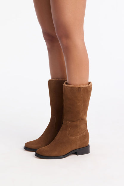 Dolce Vita Kedra H2O Suede Boots - Chestnut