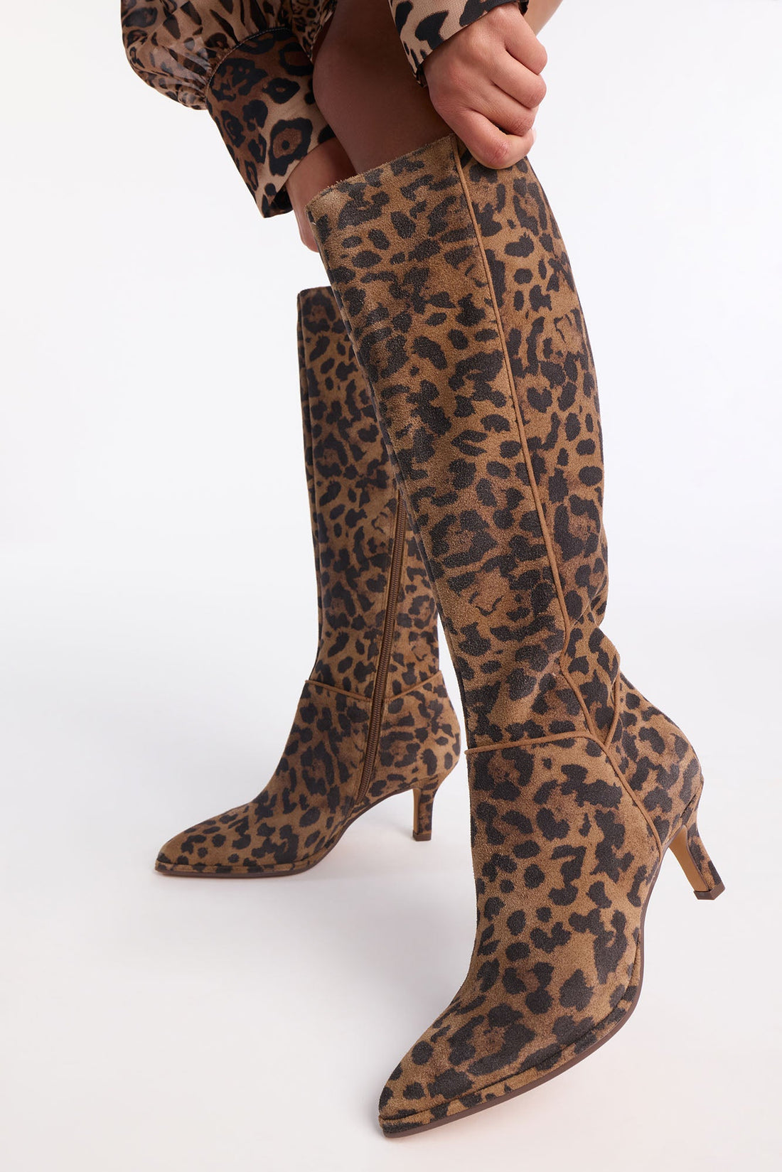 Dolce Vita Aldy Suede Boots - Leopard