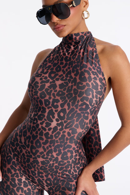 Sanna Leopard Capri Catsuit - Leopard