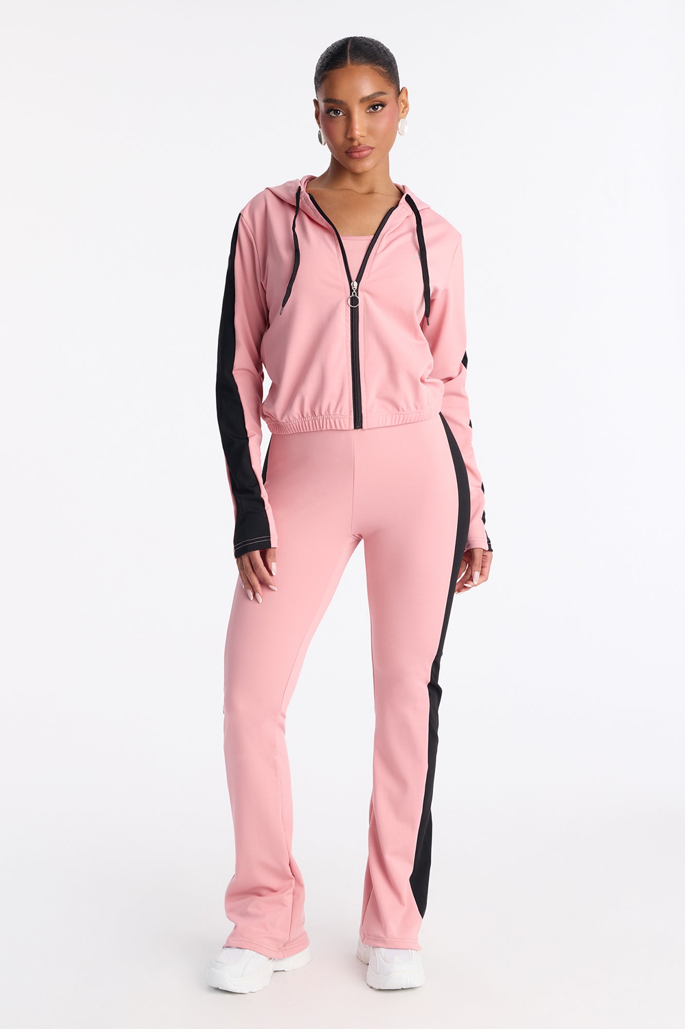 Your Everyday Seamless 2 Piece Jumpsuit Set - Pink