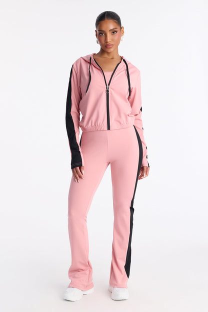 Your Everyday Seamless 2 Piece Jumpsuit Set - Pink